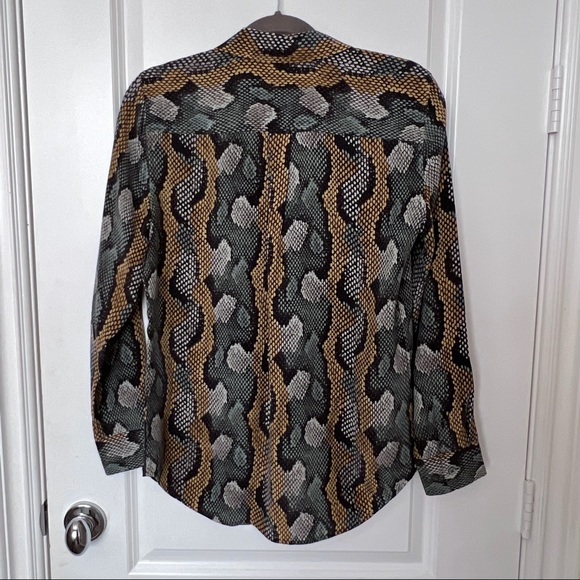 Equipment Slim Signature Blouse Python - Picture 2 of 6